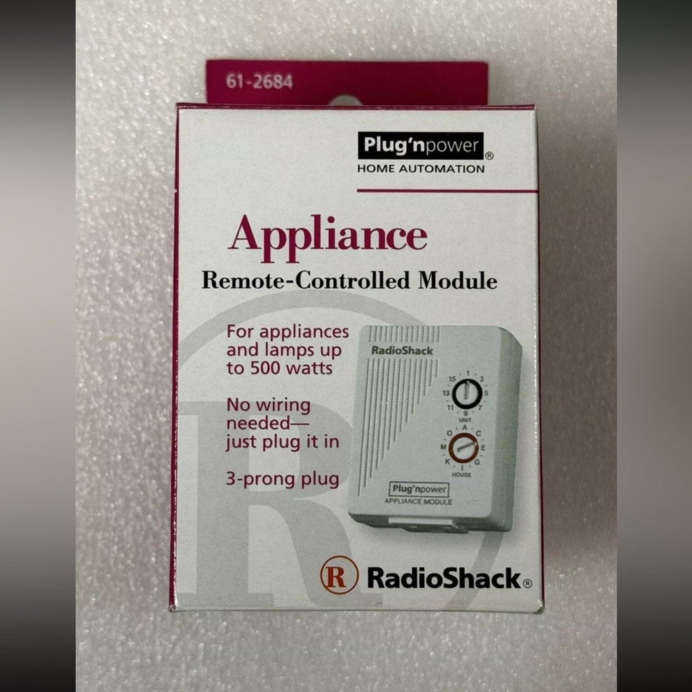 Radio Shack Plug’n Power Heavy-Duty Appliance Module, 500 Watts, Works On X10.